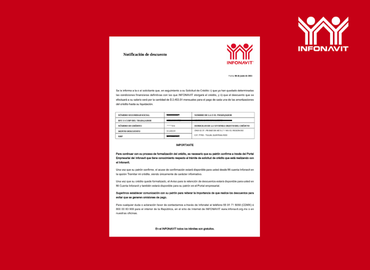 Aviso de notificación de descuento