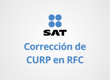 Corrección de CURP en RFC